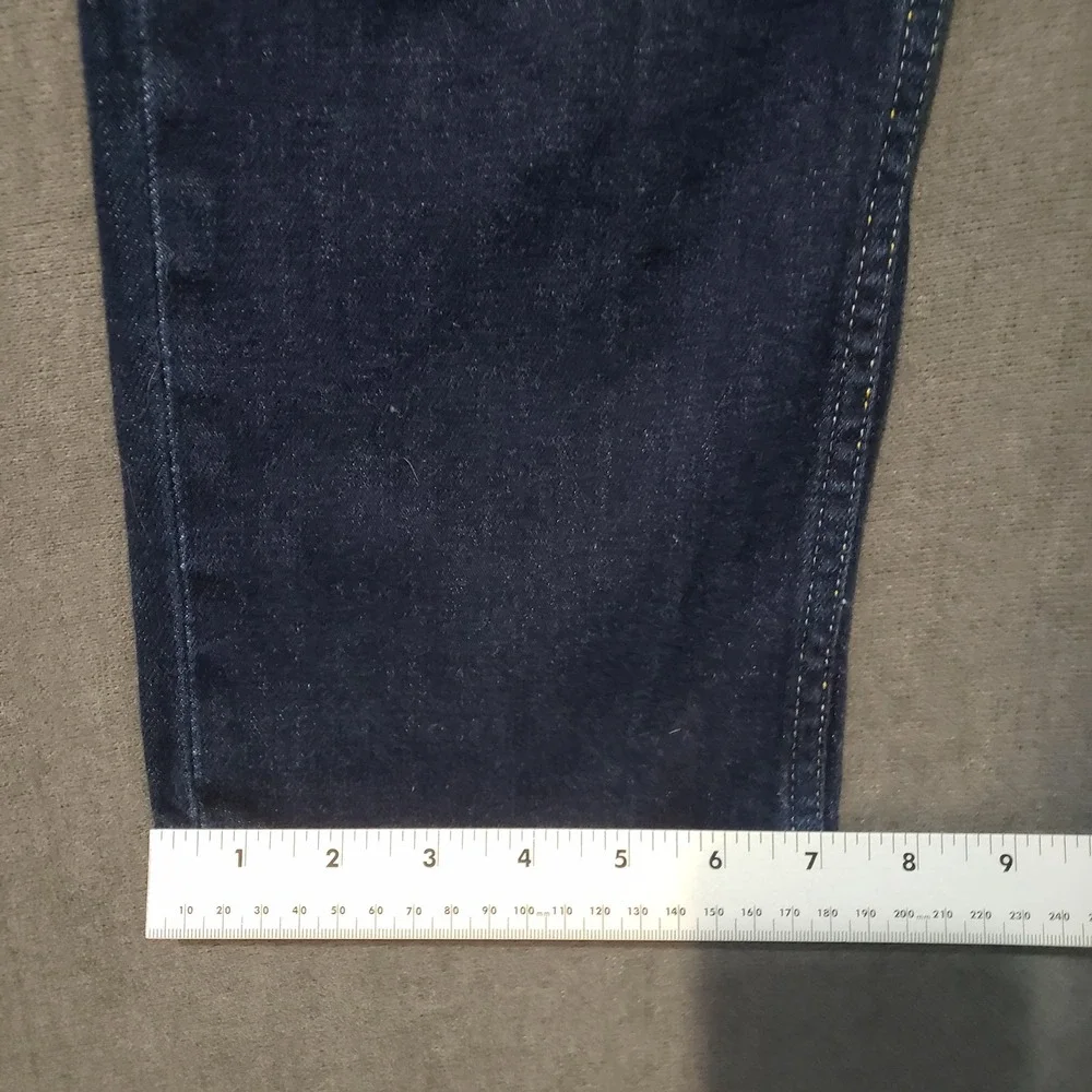 Five Four Jeans Mens 34 Blue Dark Wash Straight Leg Stretch Denim Pants‎